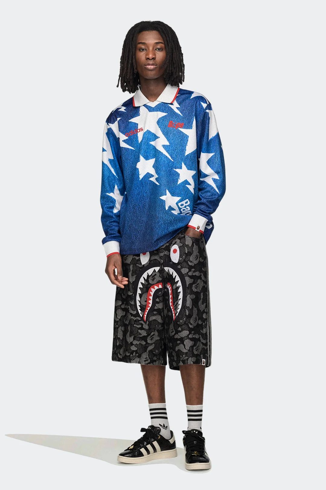 ADIDAS CAMIBUZO LSL STAR JERSEY X BAPE - Image 4