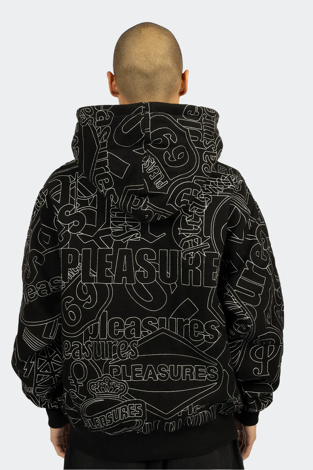 PLEASURES BUZO SIGNAL ZIP UP - Image 5