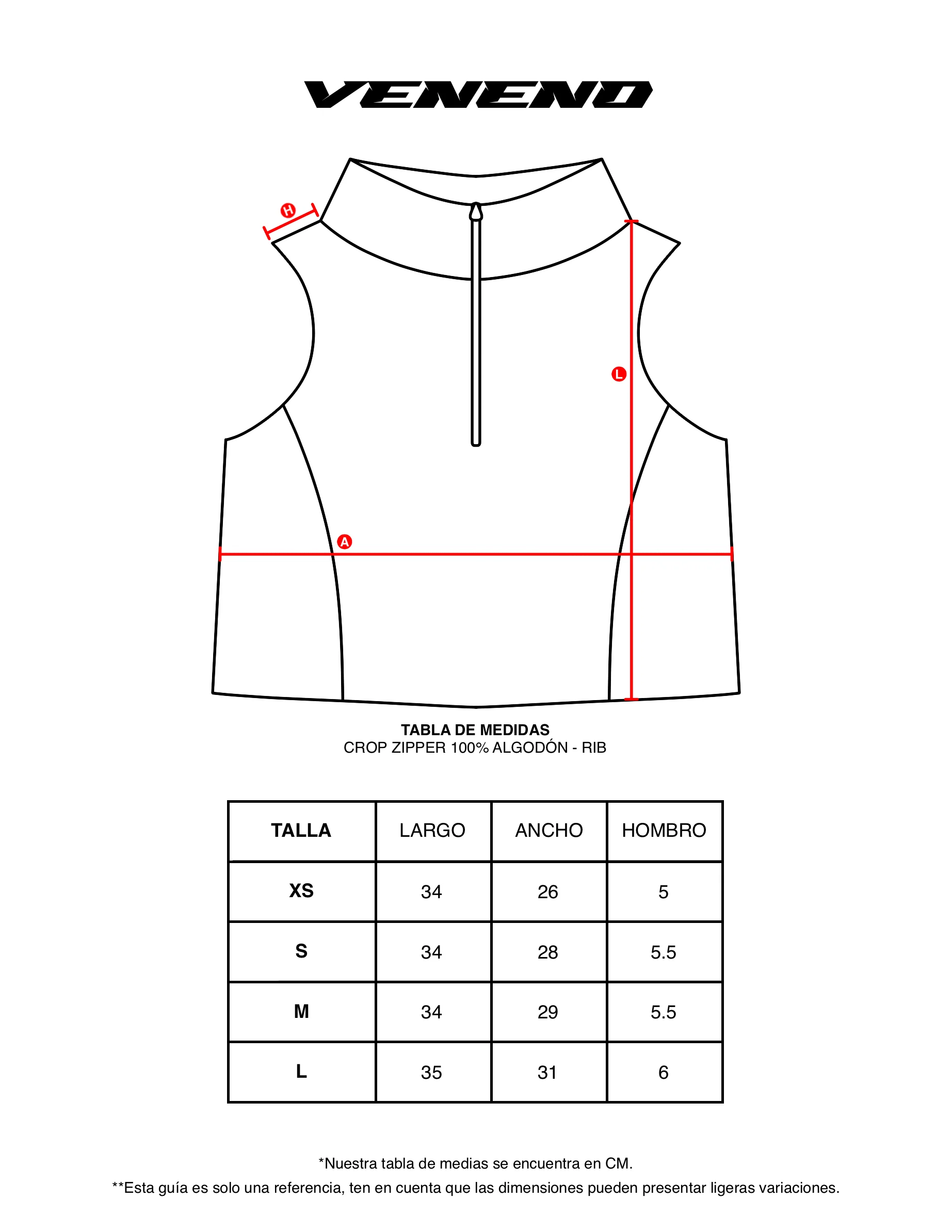 VENENO CROP ZIPPER - MUJER - Image 6